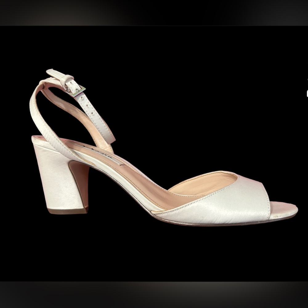 LAWREN-IVORY-SATIN Nina Heels size 10